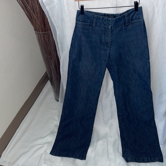 Express Correspondent Wide Leg Blue Jeans (Size 4) - Picture 1 of 5